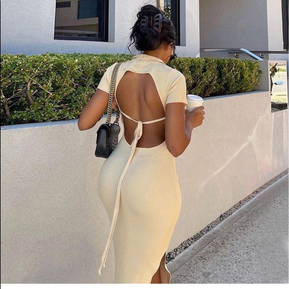 Sexy backless dress